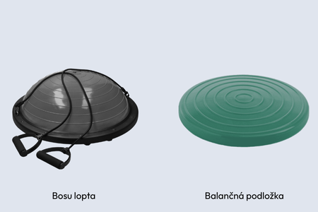 Bosu lopta vs. balančná podložka – porovnanie pomôcok
